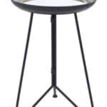Gold & Black Contemporary Round Tray Side Table 12 Gold & Black Contemporary Round Tray Side Table