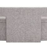 Gray Storage Bench with Hidden Compartment and Armrests 12 Gray Storage Bench with Hidden Compartment and Armrests