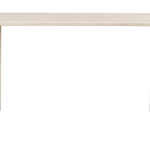 Natural White-Washed Acacia Wood Oval Dining Table