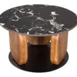 Marble Top Coffee Table with Mango Wood Legs 12 Marble Top Coffee Table with Mango Wood Legs