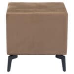 Modern Brown Side Table with Two Drawers and Steel Frame 15 Modern Brown Side Table with Two Drawers and Steel Frame