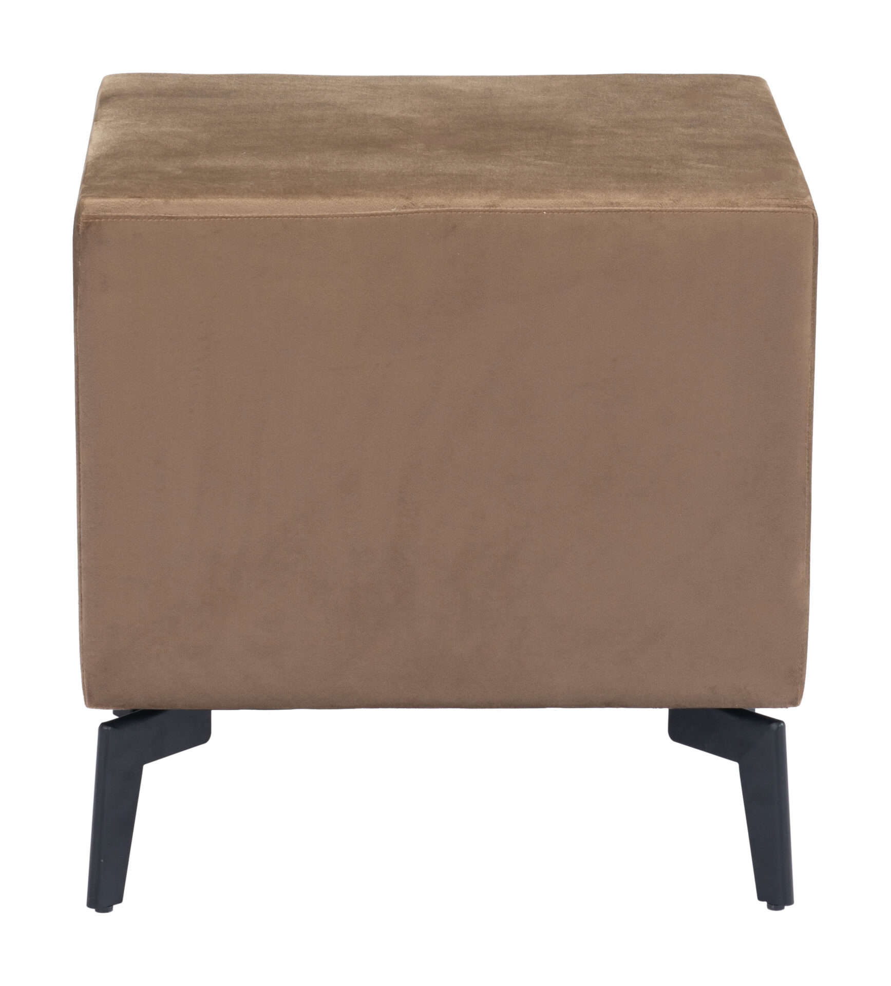 Modern Brown Side Table with Two Drawers and Steel Frame 5 Modern Brown Side Table with Two Drawers and Steel Frame - Image 5