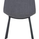 Modern Scoop Dining Chair with Steel Frame - Gray (Set of 2) 15 Modern Scoop Dining Chair with Steel Frame - Gray (Set of 2)