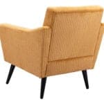 Boho Chic Yellow Accent Chair with Wood Legs and Tufted Seat 16 Boho Chic Yellow Accent Chair with Wood Legs and Tufted Seat