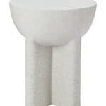Terrazzo Look Modern Side Table with Round Top and Rubber Feet 11 Terrazzo Look Modern Side Table with Round Top and Rubber Feet