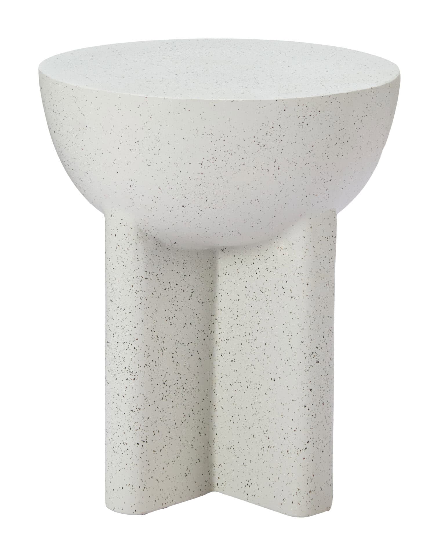 Terrazzo Look Modern Side Table with Round Top and Rubber Feet 4 Terrazzo Look Modern Side Table with Round Top and Rubber Feet - Image 4