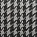 Modern Houndstooth Accent Chair with Steel Frame and Armrests