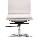 Ergonomic Armless Office Chair with Adjustable Height and Faux Leather 15 Ergonomic Armless Office Chair with Adjustable Height and Faux Leather