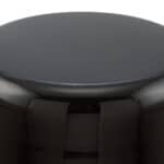 Elegant Black and Gold Round Side Table with Glossy Finish 14 Elegant Black and Gold Round Side Table with Glossy Finish
