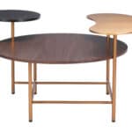 Modern Round Coffee Table with Powder Coated Steel Frame 10 Modern Round Coffee Table with Powder Coated Steel Frame