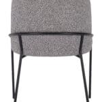 Modern Black and White Dining Chair with Teddy Fabric (Set of 2) 11 Modern Black and White Dining Chair with Teddy Fabric (Set of 2)