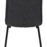 Vintage Black Faux Leather Dining Chair with Steel Legs (Set of 2) 15 Vintage Black Faux Leather Dining Chair with Steel Legs (Set of 2)