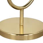White and Gold Marble Side Table with Steel Frame