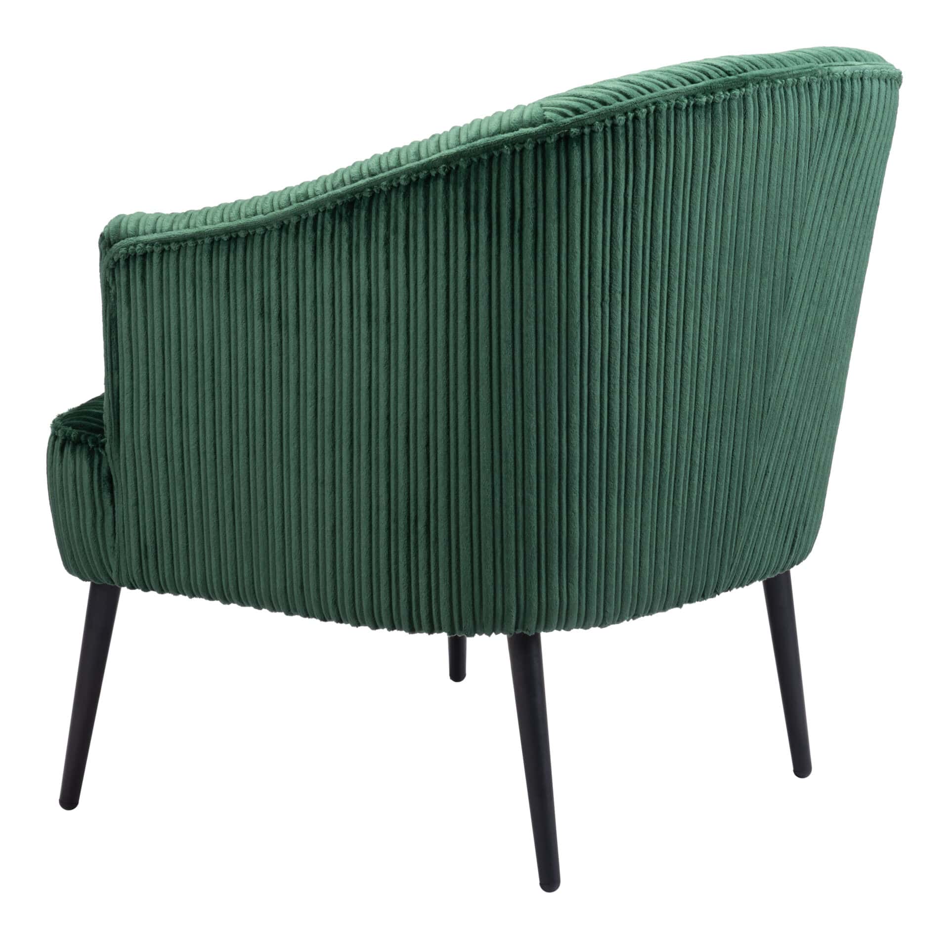 Boho Chic Green Accent Chair with Tufted Upholstery and Wood Legs 8 Boho Chic Green Accent Chair with Tufted Upholstery and Wood Legs - Image 8