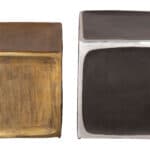 Modern Multicolor Aluminum Side Table Set (Set of 2)