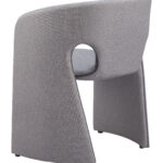 Slate Gray Dining Chair with Steel Frame and Vinyl Upholstery 12 Slate Gray Dining Chair with Steel Frame and Vinyl Upholstery