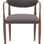 Industrial Steel Dining Chair with Performance Fabric Upholstery Truffle Gray (Set of 2) 14 Industrial Steel Dining Chair with Performance Fabric Upholstery Truffle Gray (Set of 2)