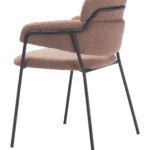 Mid-Century Modern Brown Dining Chair with Armrests (Set of 2) 21 Mid-Century Modern Brown Dining Chair with Armrests (Set of 2)