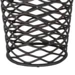 Round Marble Top Side Table with Steel Frame and Rubber Feet 16 Round Marble Top Side Table with Steel Frame and Rubber Feet