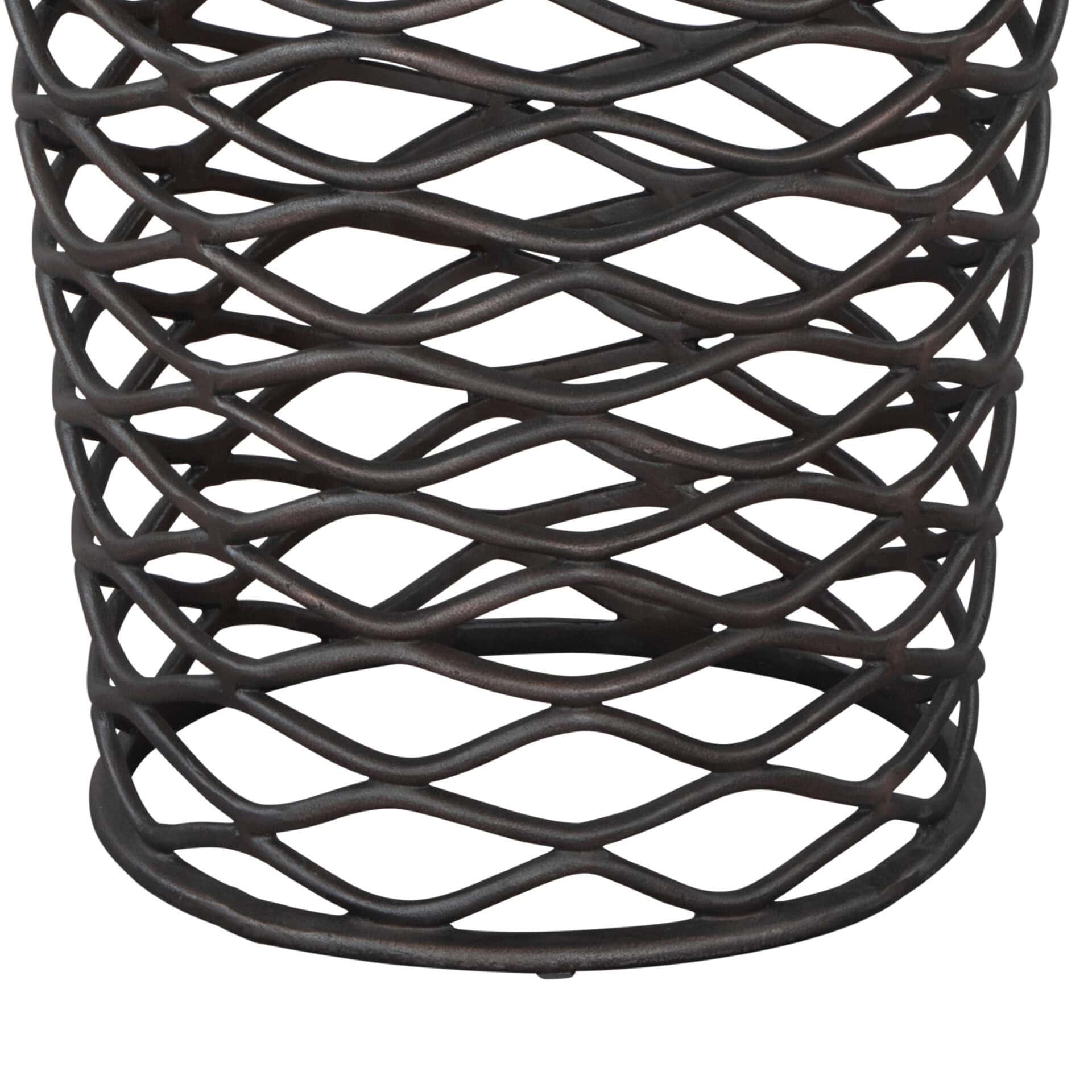 Round Marble Top Side Table with Steel Frame and Rubber Feet 7 Round Marble Top Side Table with Steel Frame and Rubber Feet - Image 7