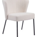 Cream Shearling Style Mid-Century Modern Stackable Dining Chair (Set of 2) 18 Cream Shearling Style Mid-Century Modern Stackable Dining Chair (Set of 2)