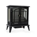 25 Inch Freestanding Electric Fireplace Heater with 3D Flame Effect