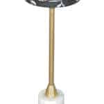 Modern Glam Side Table with Resin Top and Marble Base 12 Modern Glam Side Table with Resin Top and Marble Base