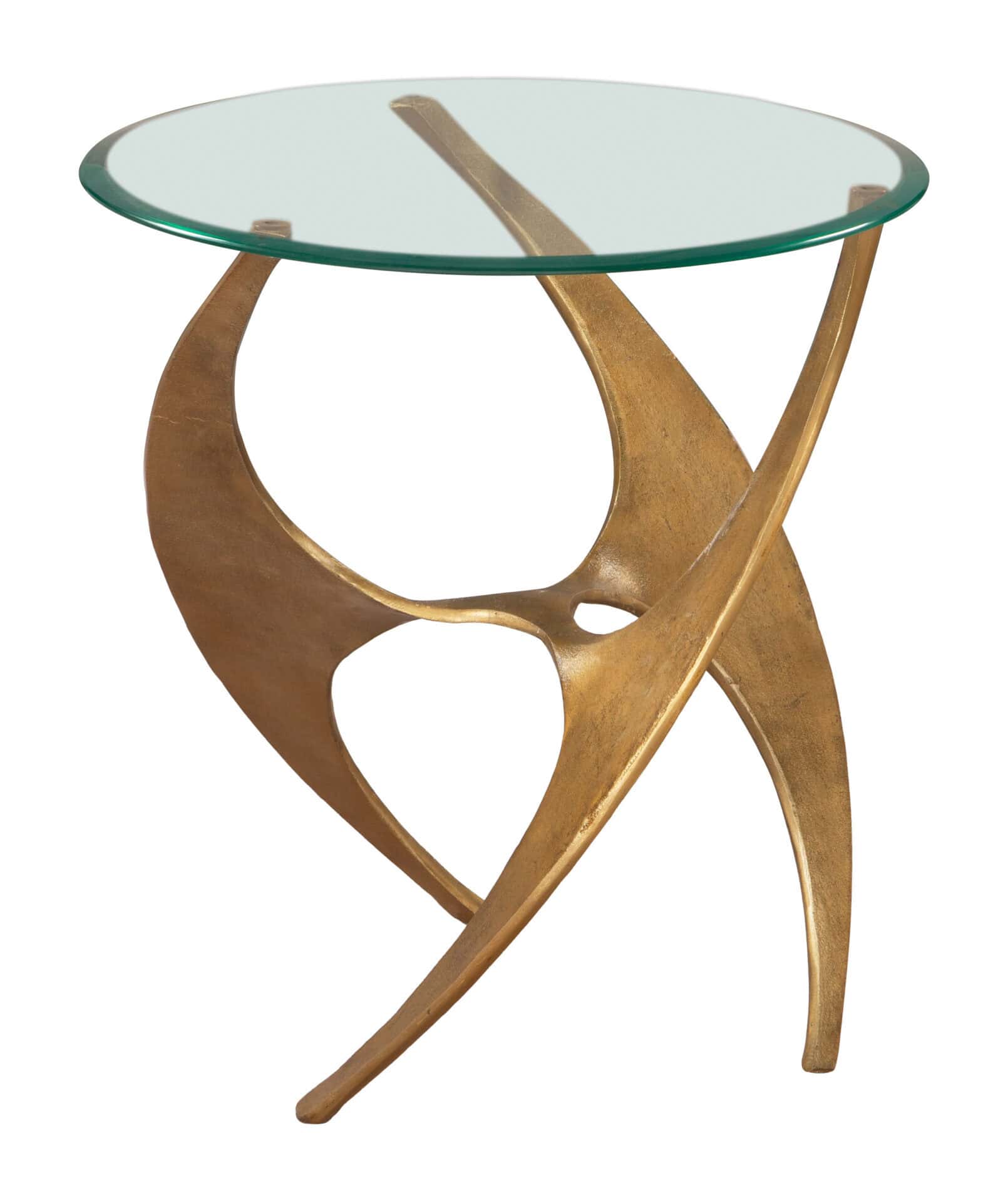 Modern Gold Side Table with Glass Top and Sleek Design 1 Modern Gold Side Table with Glass Top and Sleek Design