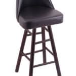 Grizzly 24-Inch Swivel Bar Stool with Dark Cherry Finish, Smooth Maple Leg, and Rein Thatch Seat 3 Grizzly 24-Inch Swivel Bar Stool with Dark Cherry Finish, Smooth Maple Leg, and Rein Thatch Seat