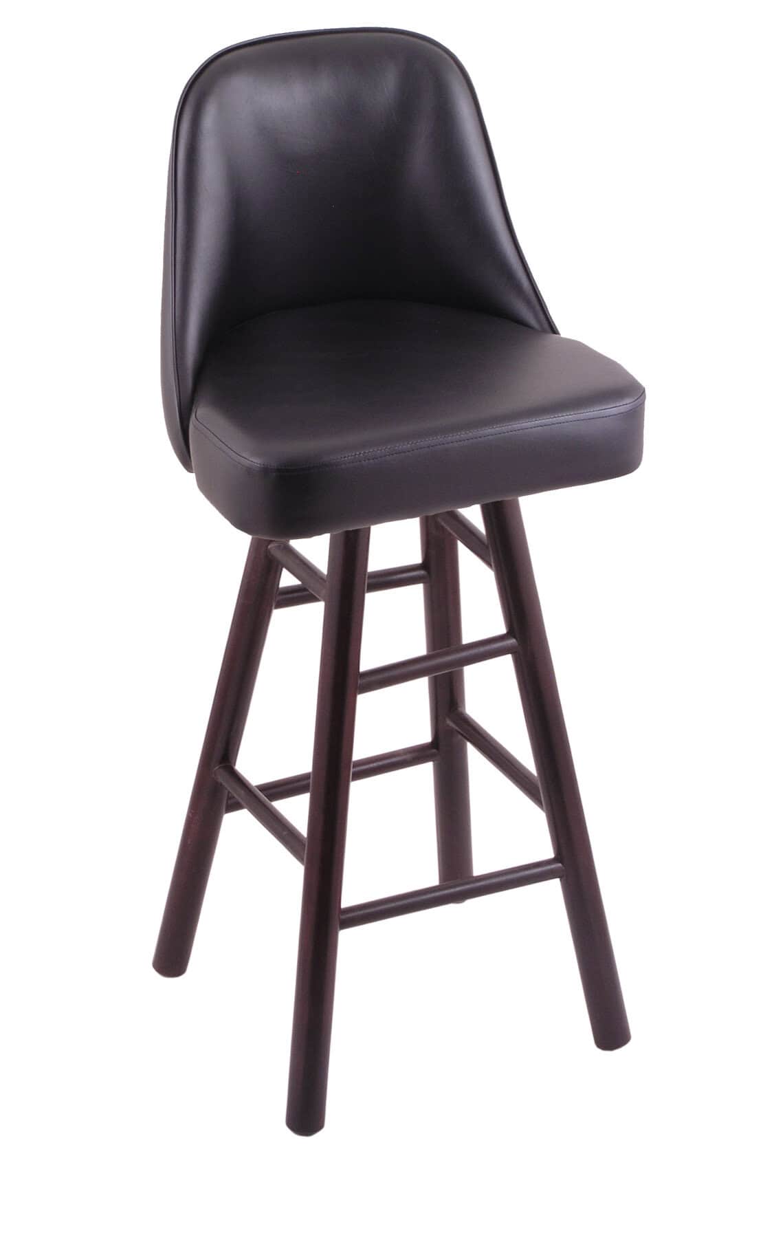 Grizzly 24-Inch Swivel Bar Stool with Dark Cherry Finish, Smooth Maple Leg, and Rein Thatch Seat 1 Grizzly 24-Inch Swivel Bar Stool with Dark Cherry Finish, Smooth Maple Leg, and Rein Thatch Seat