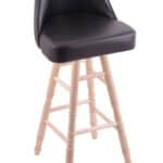 Grizzly 24-Inch Swivel Bar Stool with Natural Finish, Turned Maple Leg, and Rein Thatch Seat 3 Grizzly 24-Inch Swivel Bar Stool with Natural Finish, Turned Maple Leg, and Rein Thatch Seat