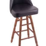 Grizzly 24-Inch Swivel Bar Stool with Medium Finish, Turned Oak Leg, and Rein Thatch Seat 3 Grizzly 24-Inch Swivel Bar Stool with Medium Finish, Turned Oak Leg, and Rein Thatch Seat