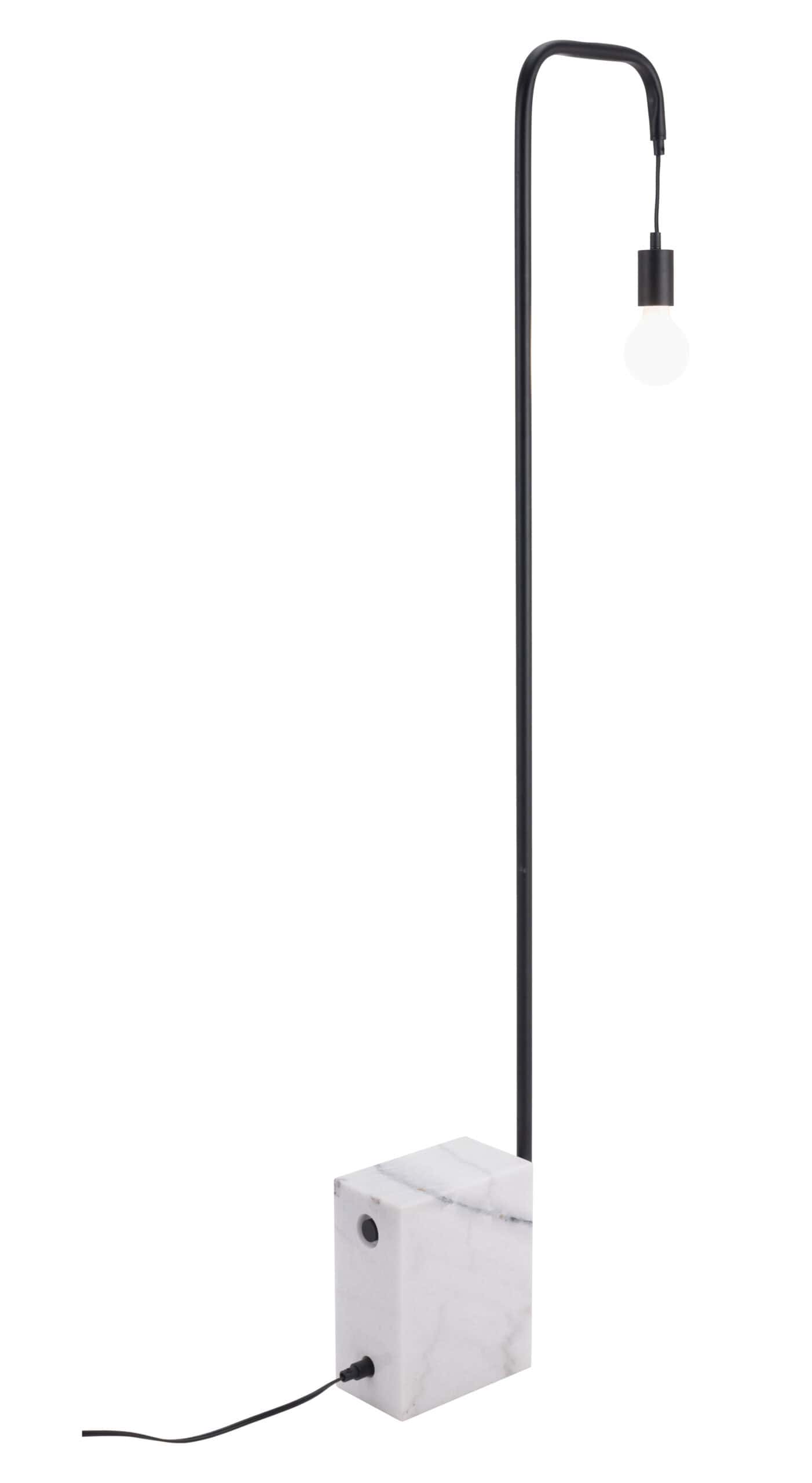 Modern Copper-Red Floor Lamp with Marble Base 10 Modern Copper-Red Floor Lamp with Marble Base