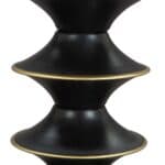Glam Gold & Black Round Side Table with Steel Frame 14 Glam Gold & Black Round Side Table with Steel Frame