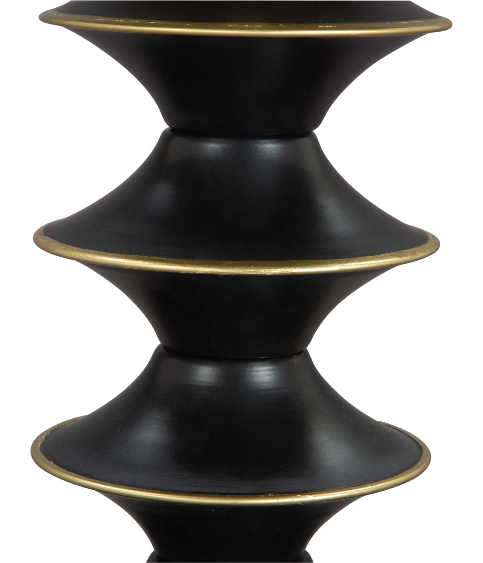 Glam Gold & Black Round Side Table with Steel Frame 6 Glam Gold & Black Round Side Table with Steel Frame - Image 6