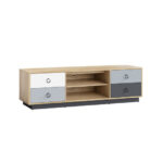 Modern TV Stand with Storage Cabinets for TVs up to 60 Inch