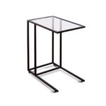 Tempered Glass Top Steel Frame Side Table for Small Spaces 10 Tempered Glass Top Steel Frame Side Table for Small Spaces