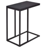 Modern C Shape Side Table with Durable Steel Frame