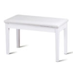 Solid Wood PU Leather Padded Piano Bench with Storage Compartment 24 Solid Wood PU Leather Padded Piano Bench with Storage Compartment