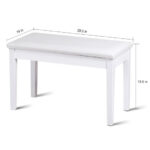 Solid Wood PU Leather Padded Piano Bench with Storage Compartment 28 Solid Wood PU Leather Padded Piano Bench with Storage Compartment