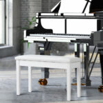 Solid Wood PU Leather Padded Piano Bench with Storage Compartment 23 Solid Wood PU Leather Padded Piano Bench with Storage Compartment