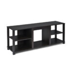 Modern TV Console with Adjustable Shelves and Fireplace Space 10 Modern TV Console with Adjustable Shelves and Fireplace Space