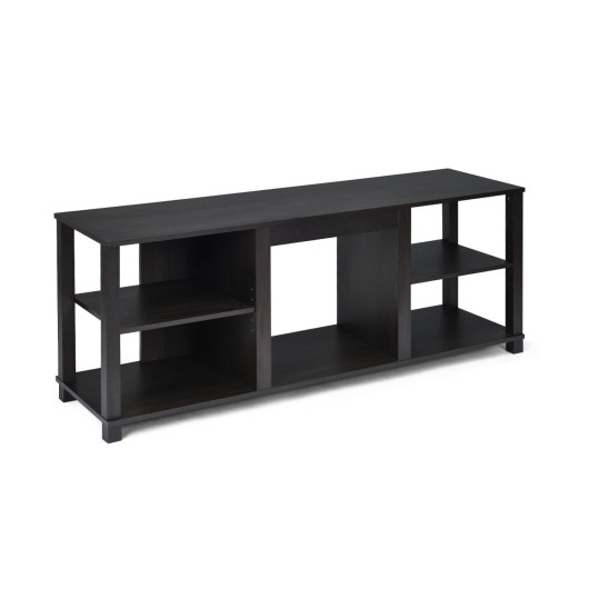 Modern TV Console with Adjustable Shelves and Fireplace Space 3 Modern TV Console with Adjustable Shelves and Fireplace Space - Image 3