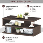 Modern 3-Tier Coffee Table with Storage Shelves for Living Room 13 Modern 3-Tier Coffee Table with Storage Shelves for Living Room