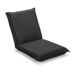 Adjustable Six-Position Folding Floor Chair with Cushion Comfort