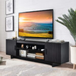 Modern Wood TV Stand with Storage for TVs Up to 65 Inch 13 Modern Wood TV Stand with Storage for TVs Up to 65 Inch