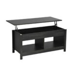 Lift Top Coffee Table with Hidden Storage and Lower Shelf 24 Lift Top Coffee Table with Hidden Storage and Lower Shelf