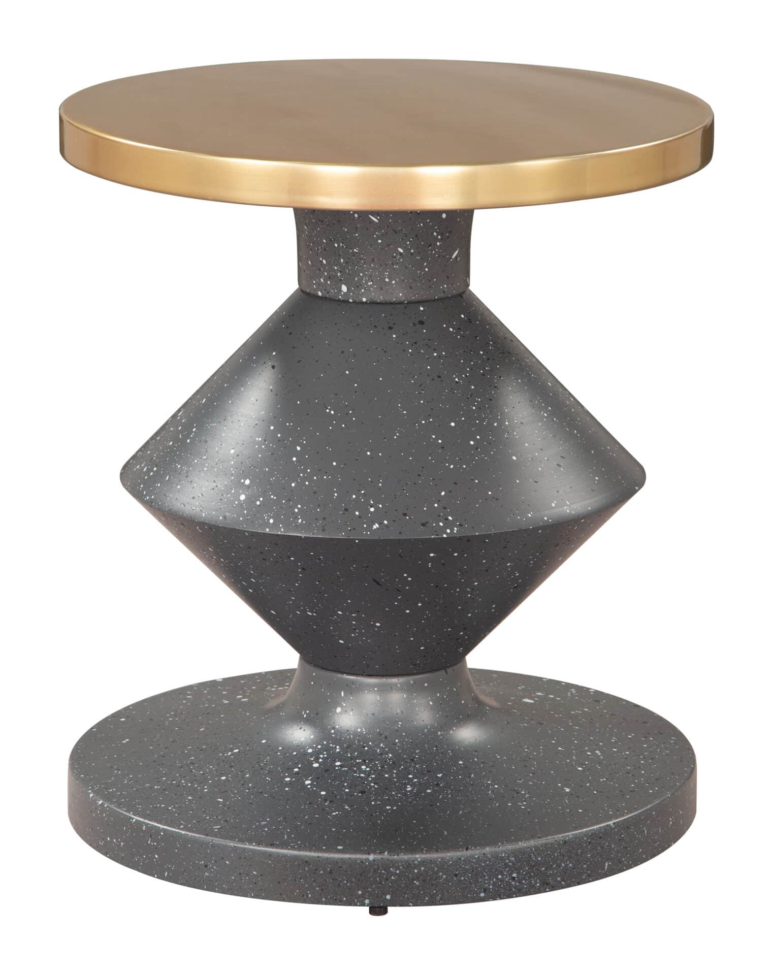 Multicolor Iron Side Table with Round Top and Modern Design 1 Multicolor Iron Side Table with Round Top and Modern Design