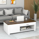 Modern Coffee Table with Storage Drawers and Compartments for Living Room 8 Modern Coffee Table with Storage Drawers and Compartments for Living Room