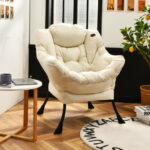 Ergonomic Polyester Fabric Chair with Steel Frame and Side Pocket 8 Ergonomic Polyester Fabric Chair with Steel Frame and Side Pocket